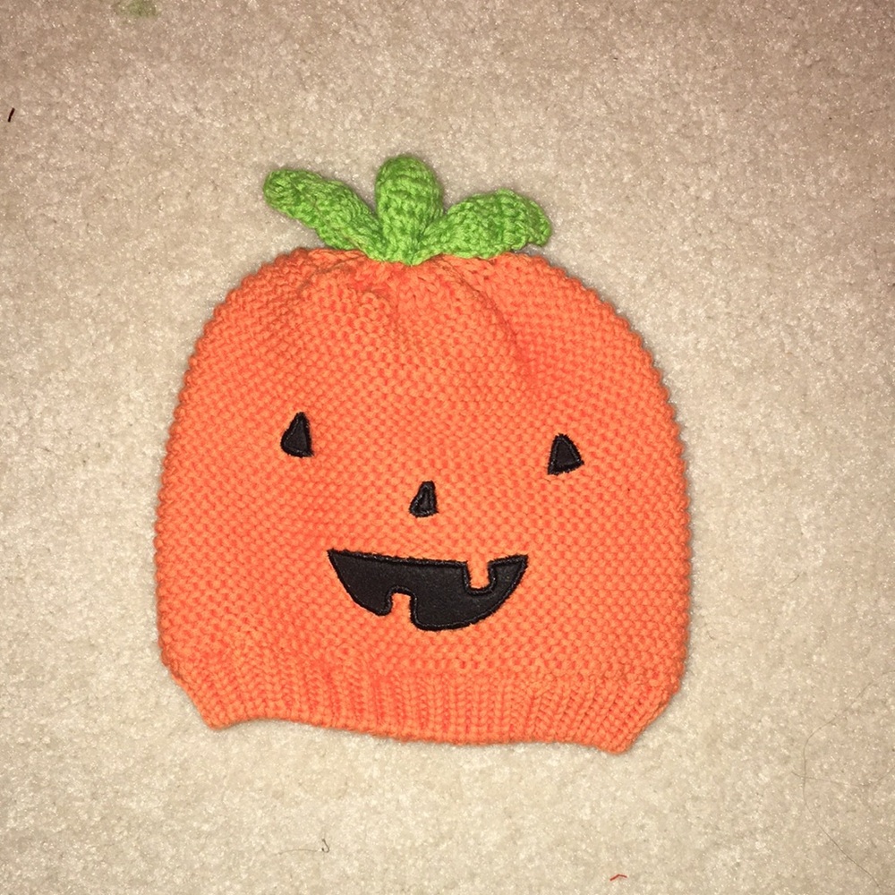Orange and Green Pumpkin Costume Hat